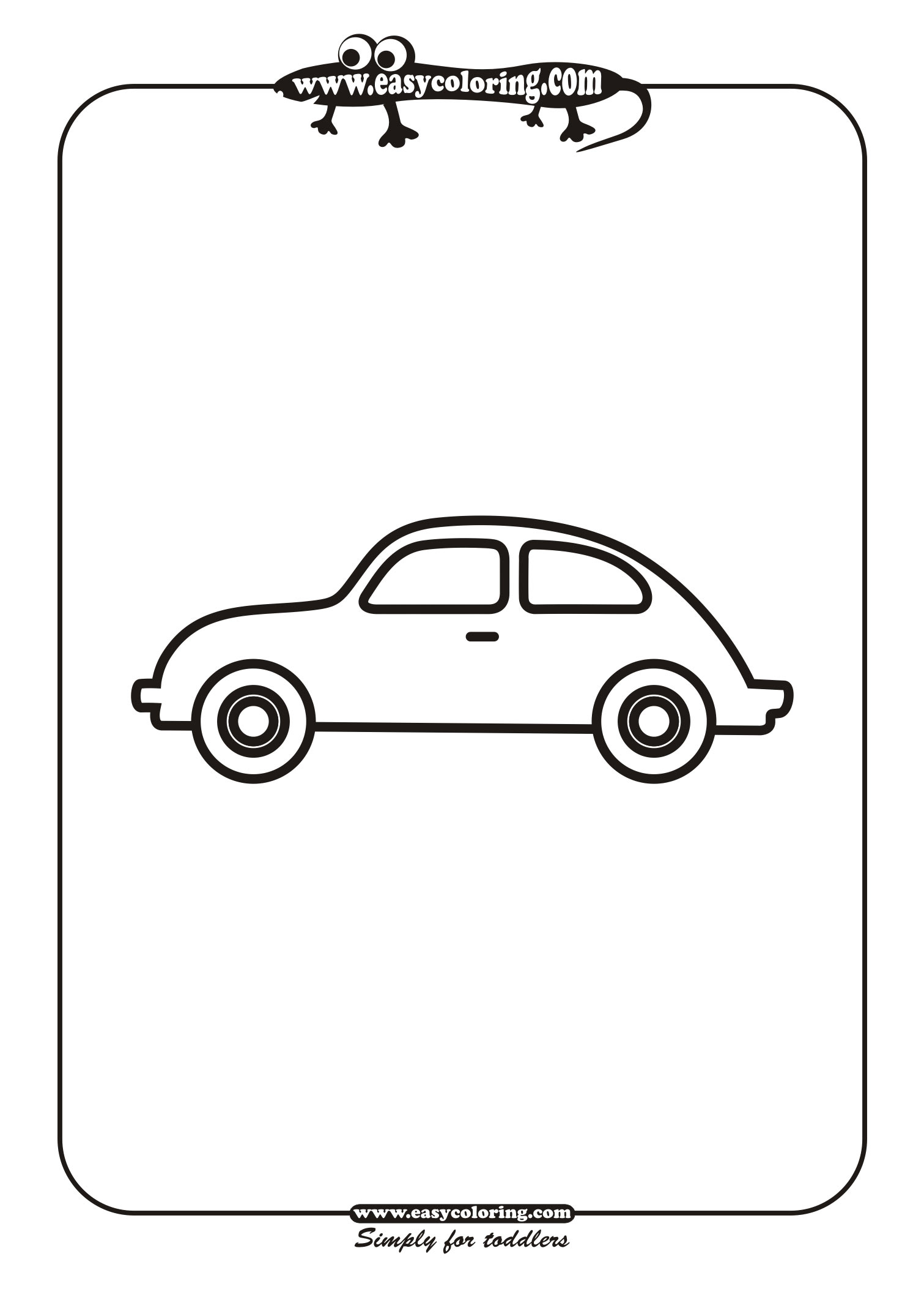 car coloring pages easy - photo #15