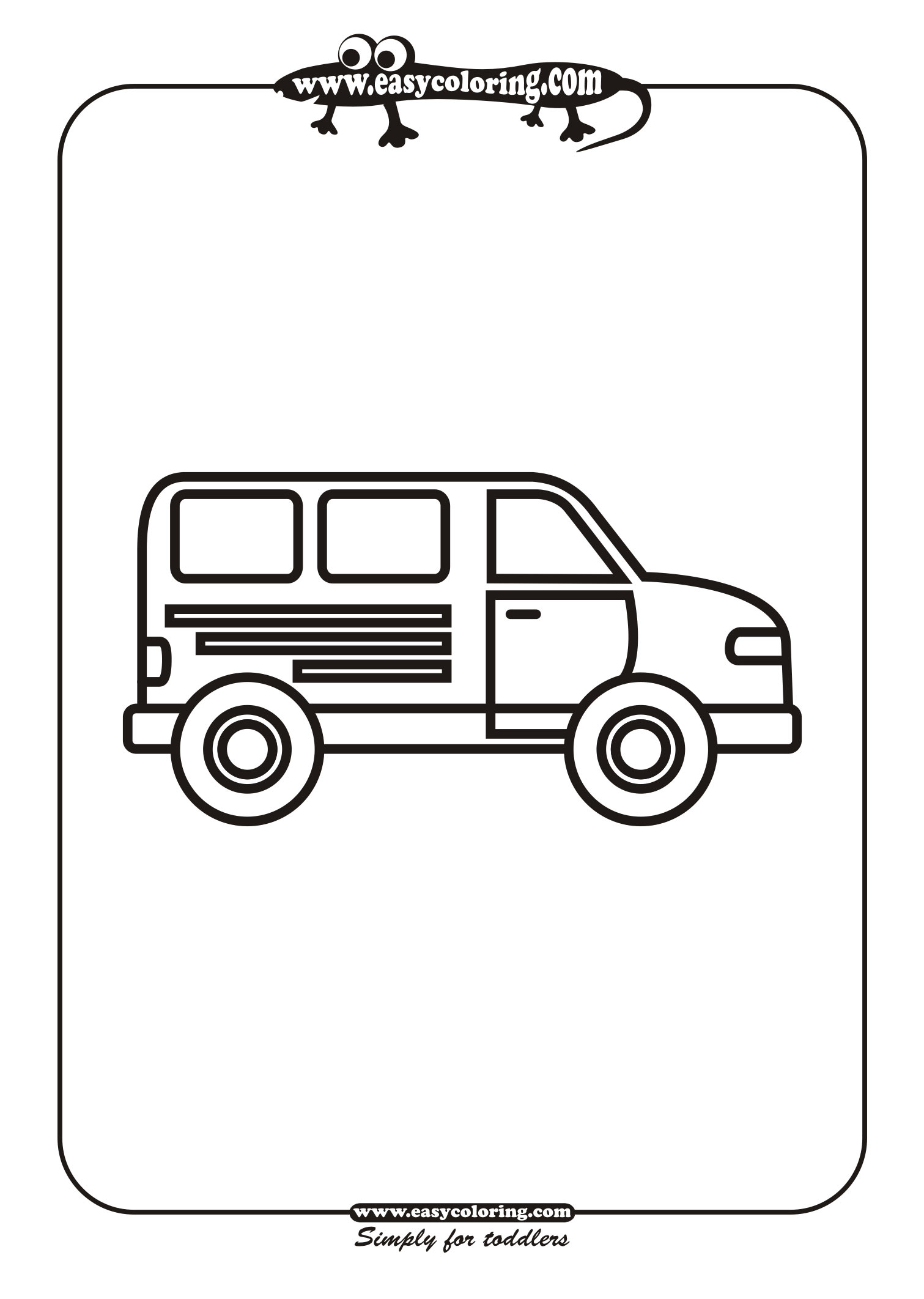 car coloring pages easy - photo #32