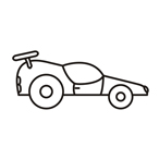 Car two - Easy coloring cars