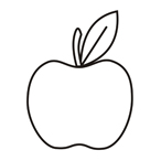 Apple - Easy coloring fruits