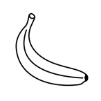 Banana - Easy coloring fruits