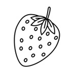 Strawberry - Easy coloring fruits