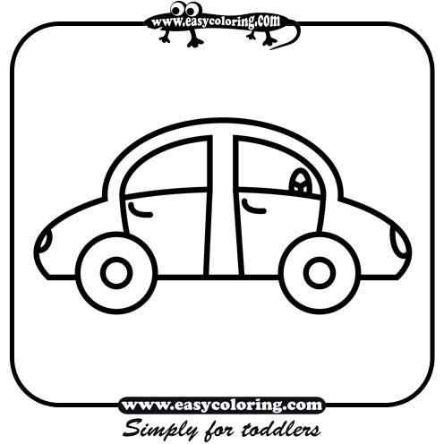 Car One - Easy coloring cars