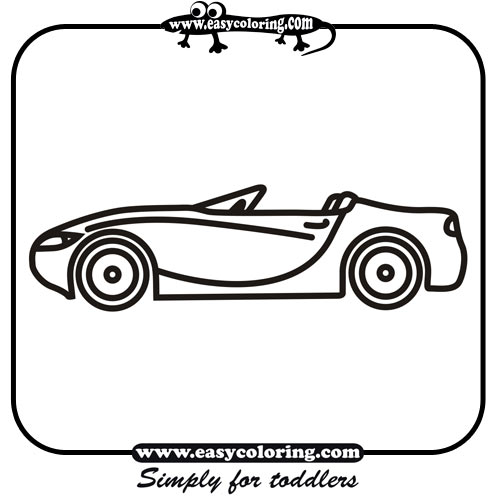 Car Six - Easy coloring cars