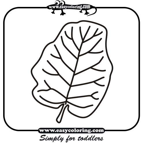 Leaf Five - Easy coloring leafs