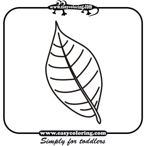 Leaf Two - Easy coloring leafs