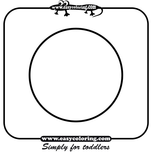 Round - Easy coloring shapes